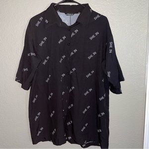 SHEIN 2pc Button Down Shirt & Pants Set